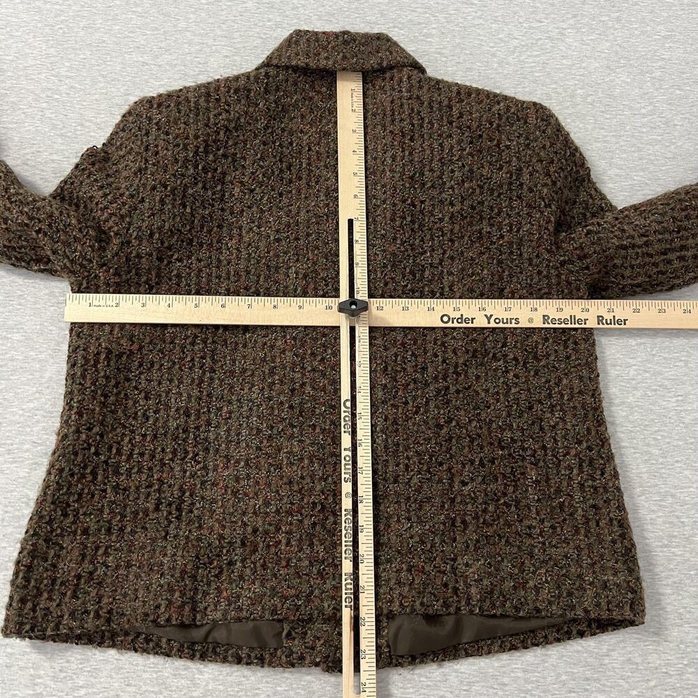 Vintage Requirements‎ Jacket Womens 12 Brown Boucle Chenille Mohair Made USA - Picture 11 of 14